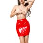 Spódnica wetlook Kellie Glossy czerwona S - 4