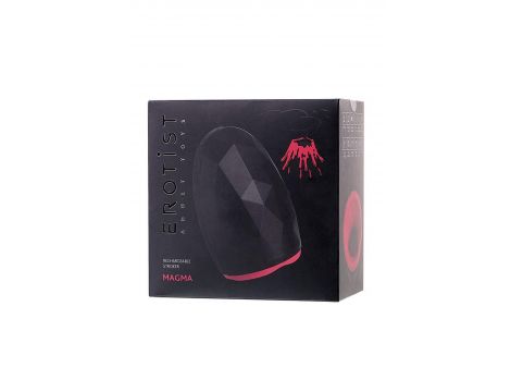 Masturbator Erotist Magma podgrzewany silikonowy czarny doładowywany 12 cm - 6