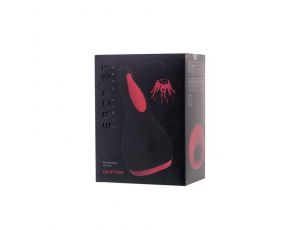 Masturbator silikonowy Erotist Eruption czarny 18,5 cm