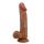 Dildo realistyczne Baile BURAQ zakrzywione super miękkie TPR 24 cm