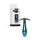 Stalowy korek analny z czerwonym diamencikiem HeavyFun S 8 cm