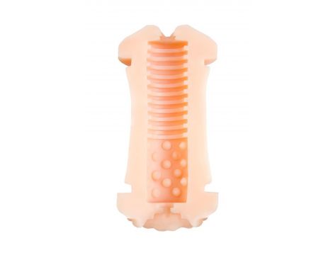 Masturbator dwustronny JOS LULU mięsisty TPR 14.5 cm - 10