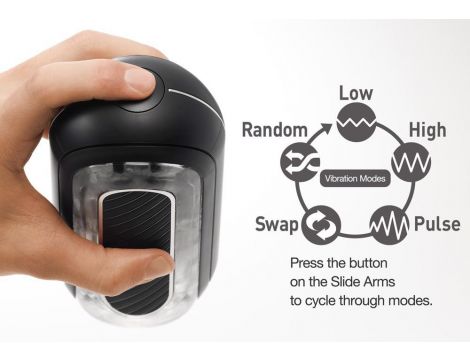 Masturbator Tenga Zero Flip Gravity z wibracją 18 cm - 7