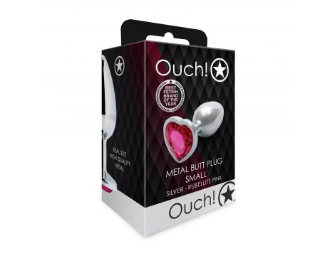 Korek analny Heart Gem Ouch mały 6 cm - 3