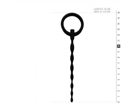Silikonowy plug do penisa Sinner Gear z pierścieniem - 4