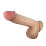 Dildo realistyczne Baile z przesuwaną skórą cieliste 23 cm przyssawka - 3