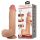 Dildo realistyczne Baile z przesuwaną skórą cieliste 23 cm przyssawka