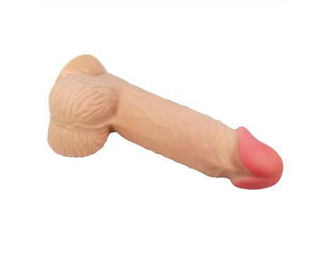 Dildo realistyczne Baile cieliste 21 cm z przesuwającą się skórą - 9
