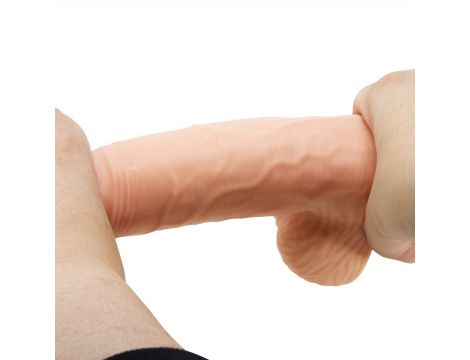 Dildo realistyczne Baile cieliste 21 cm z przesuwającą się skórą - 10
