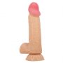 Dildo realistyczne Baile cieliste 21 cm z przesuwającą się skórą - 4