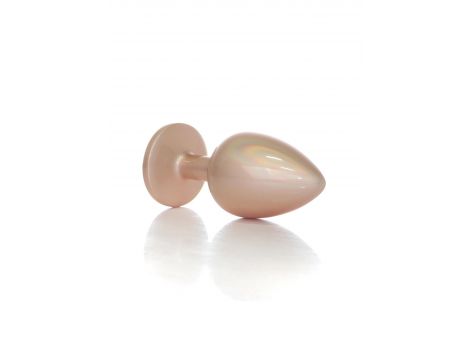 Korek analny ze stali nierdzewnej złoty z diamencikiem 9 cm HeavyFun - 3
