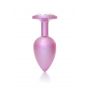 Stalowy korek analny z diamentem różowy HeavyFun 9 cm - 6