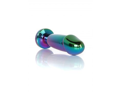 Stalowy korek analny penis z diamentem HeavyFun 10 cm - 2
