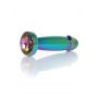Stalowy korek analny penis z diamentem HeavyFun 10 cm - 2
