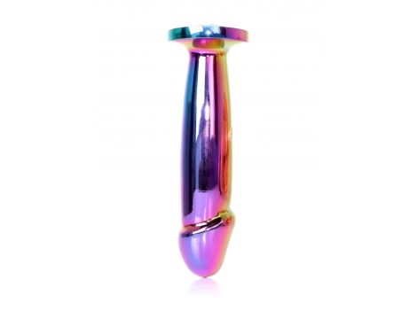 Stalowy korek analny penis z diamentem HeavyFun 12 cm - 6