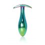 Korek analny stalowy z diamencikiem różowy M HeavyFun 9 cm - 2