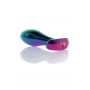 Korek analny stalowy z diamencikiem różowy M HeavyFun 9 cm - 6