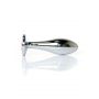 Korek analny ze stali nierdzewnej z diamencikiem HeavyFun srebrny 9 cm - 4