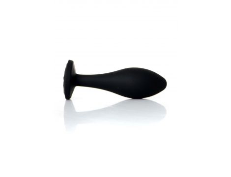 Korek analny silikonowy transparentny z diamentem L 10.5 cm - 3