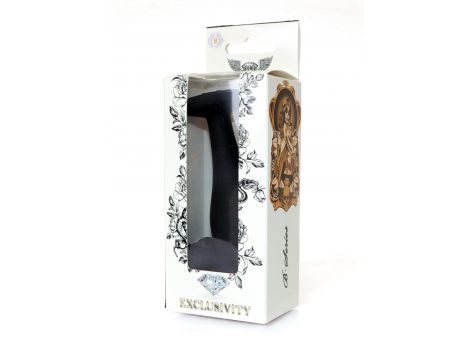 Korek analny silikonowy transparentny z diamentem L 10.5 cm - 6