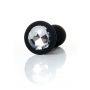 Korek analny silikonowy transparentny z diamentem L 10.5 cm - 3