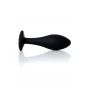 Korek analny silikonowy transparentny z diamentem L 10.5 cm - 4