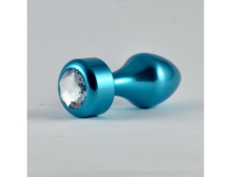 Korek analny aluminiowy Lovetoy niebieski - 2