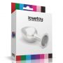 Duży srebrny korek analny Lovetoy metalowy 10 cm - 2