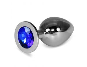 Duży metalowy korek analny Lovetoy srebrny 10 cm