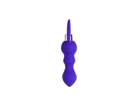 Korek analny wibrujący Curvy ToDo silikonowy fioletowy 14 cm - 3