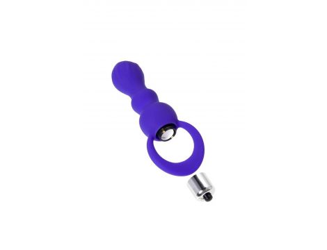 Korek analny wibrujący Curvy ToDo silikonowy fioletowy 14 cm - 5