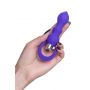 Korek analny wibrujący Curvy ToDo silikonowy fioletowy 14 cm - 7