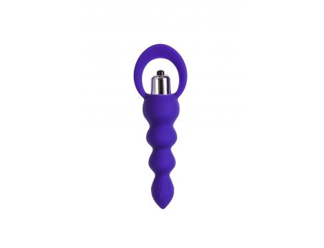 Korek analny silikonowy Twisty fioletowy 14 cm - 2