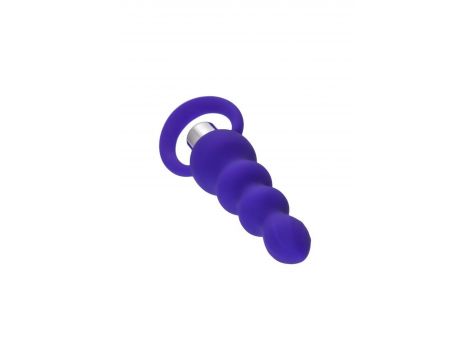 Korek analny silikonowy Twisty fioletowy 14 cm - 9
