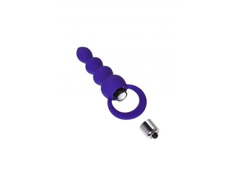 Korek analny silikonowy Twisty fioletowy 14 cm - 10