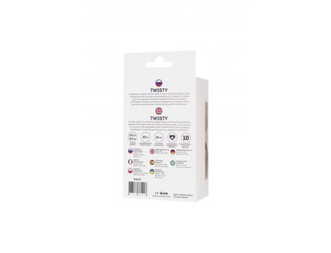 Korek analny silikonowy Twisty fioletowy 14 cm - 13