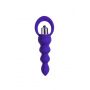 Korek analny silikonowy Twisty fioletowy 14 cm - 3