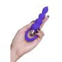 Korek analny silikonowy Twisty fioletowy 14 cm - 6