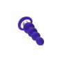 Korek analny silikonowy Twisty fioletowy 14 cm - 10