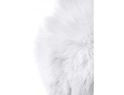Korek analny srebrny TOYFA z króliczym ogonkiem 13 cm - 5