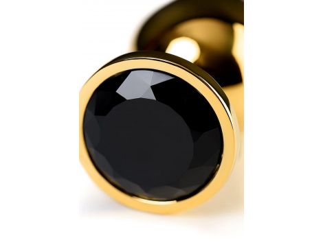 Korek analny metalowy TOYFA złoty z różowym kryształkiem 9,5 cm - 7