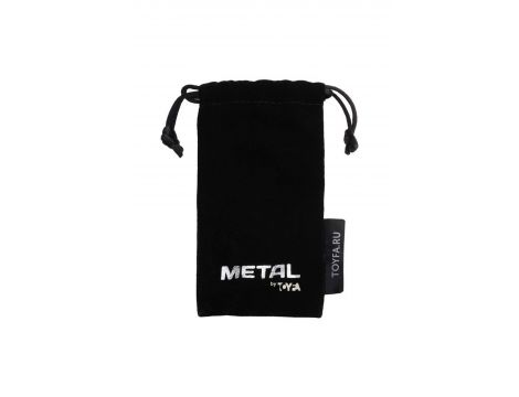 Korek analny złoty TOYFA Metal z białym kryształkiem 9,5 cm - 7