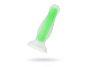 Korek analny Mortimer Glow świecący w ciemności silikonowy 12,5 cm