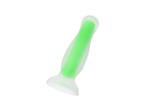 Korek analny Mortimer Glow świecący w ciemności silikonowy 12,5 cm - 2