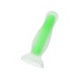 Korek analny Mortimer Glow świecący w ciemności silikonowy 12,5 cm - 3