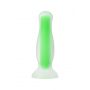 Korek analny Mortimer Glow świecący w ciemności silikonowy 12,5 cm - 4