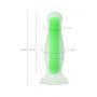 Korek analny Mortimer Glow świecący w ciemności silikonowy 12,5 cm - 7