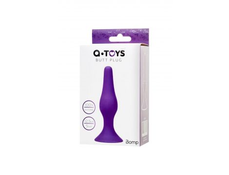 Korek analny silikonowy A Toys fioletowy - 6