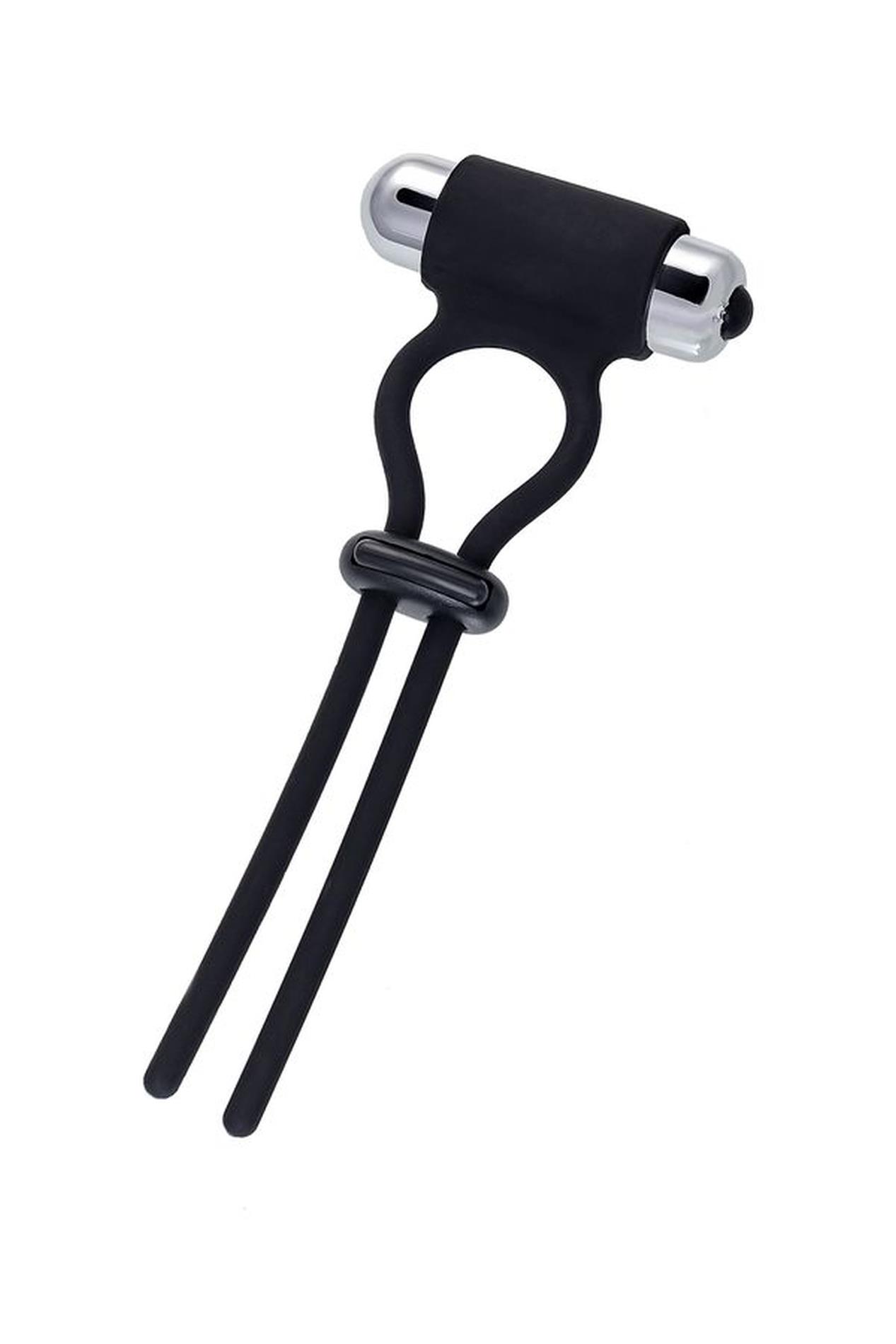 a-toys erection enhancing lasso jat , black, silicone, 14cm