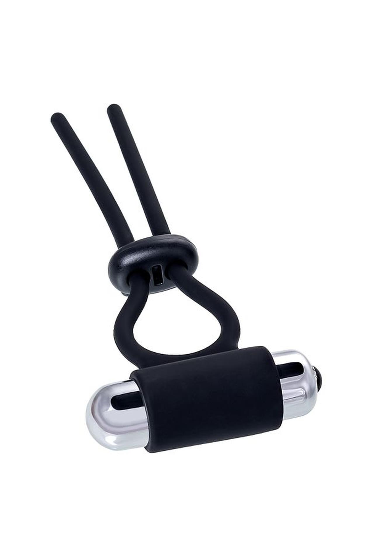 a-toys erection enhancing lasso jat , black, silicone, 14cm